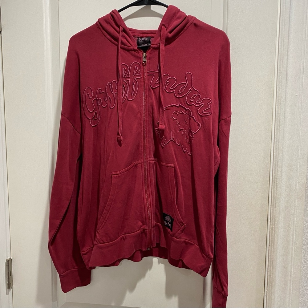 Harry Potter Gryffindor Logo Zippered Hoodie - BoxLunch Exclusive